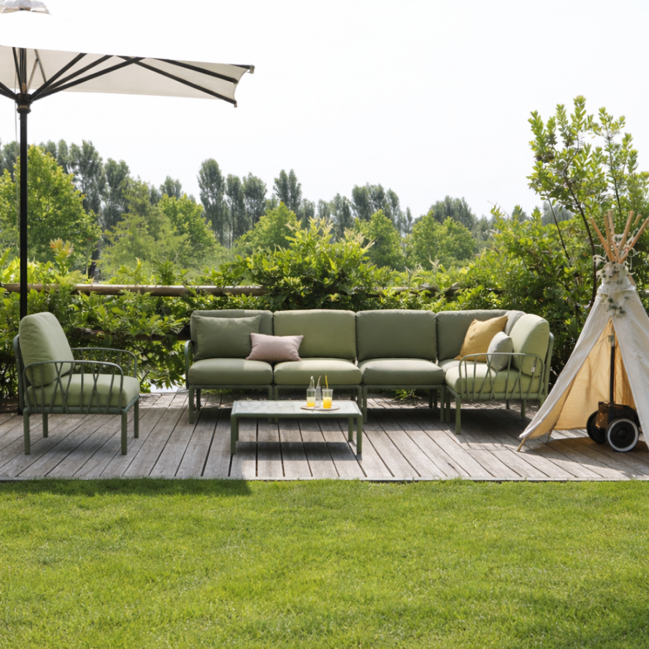 KOMODO POLTRONA, лаунж-кресло (agave/агава, подушка джунгли Sunbrella)