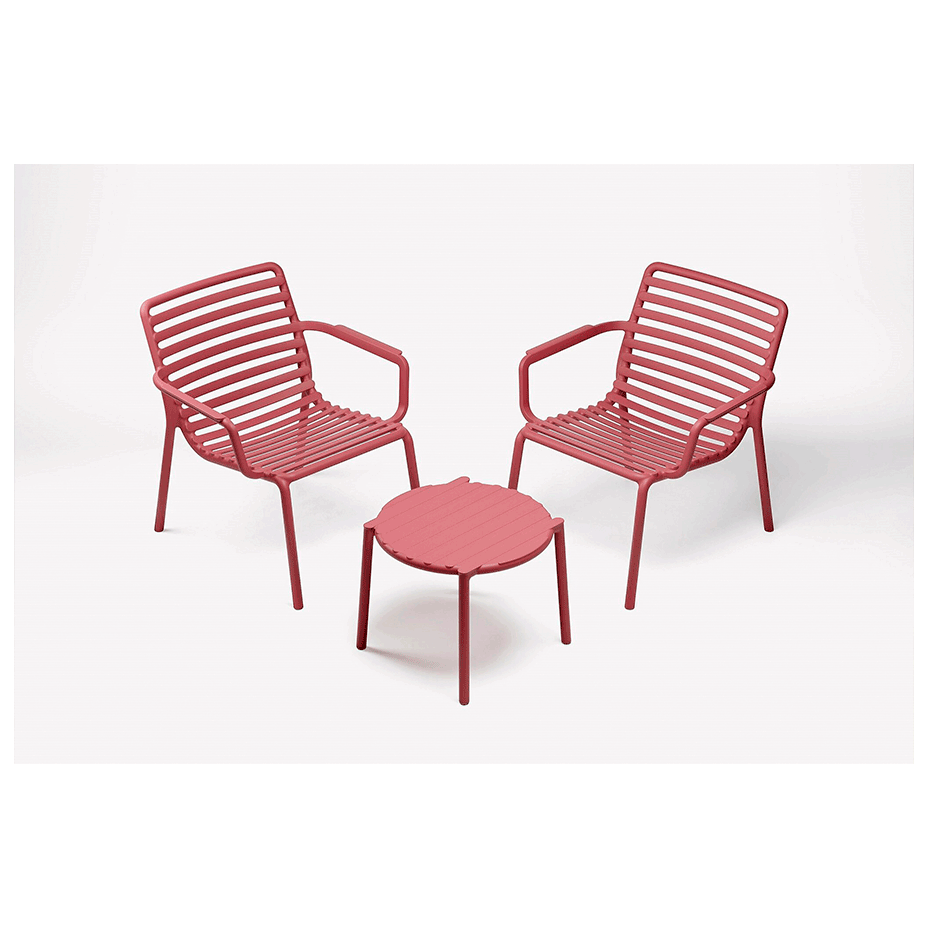DOGA RELAX, лаунж-кресло пластиковое (marsala/марсала)