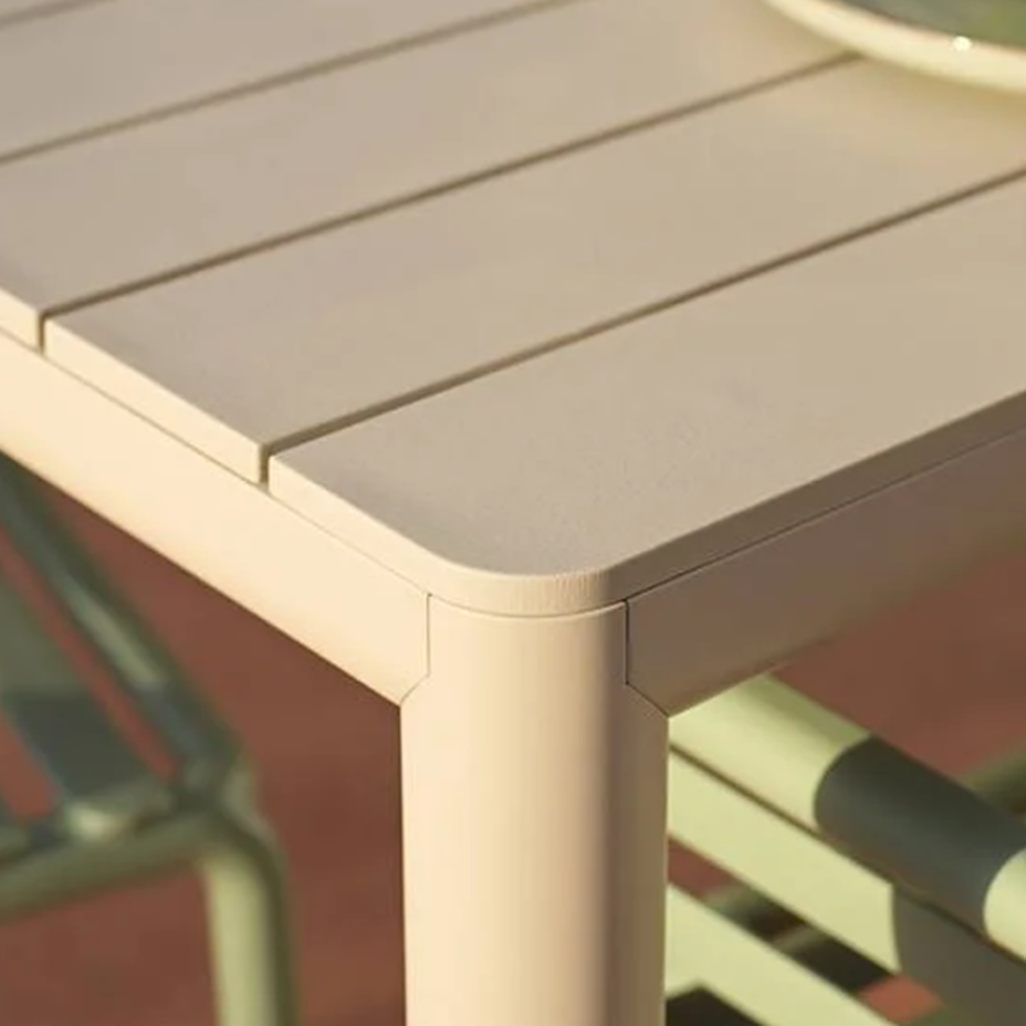 Tevere 210 Extensible, стол металлический раздвижной 211 - 275 см (corda/бежевый)