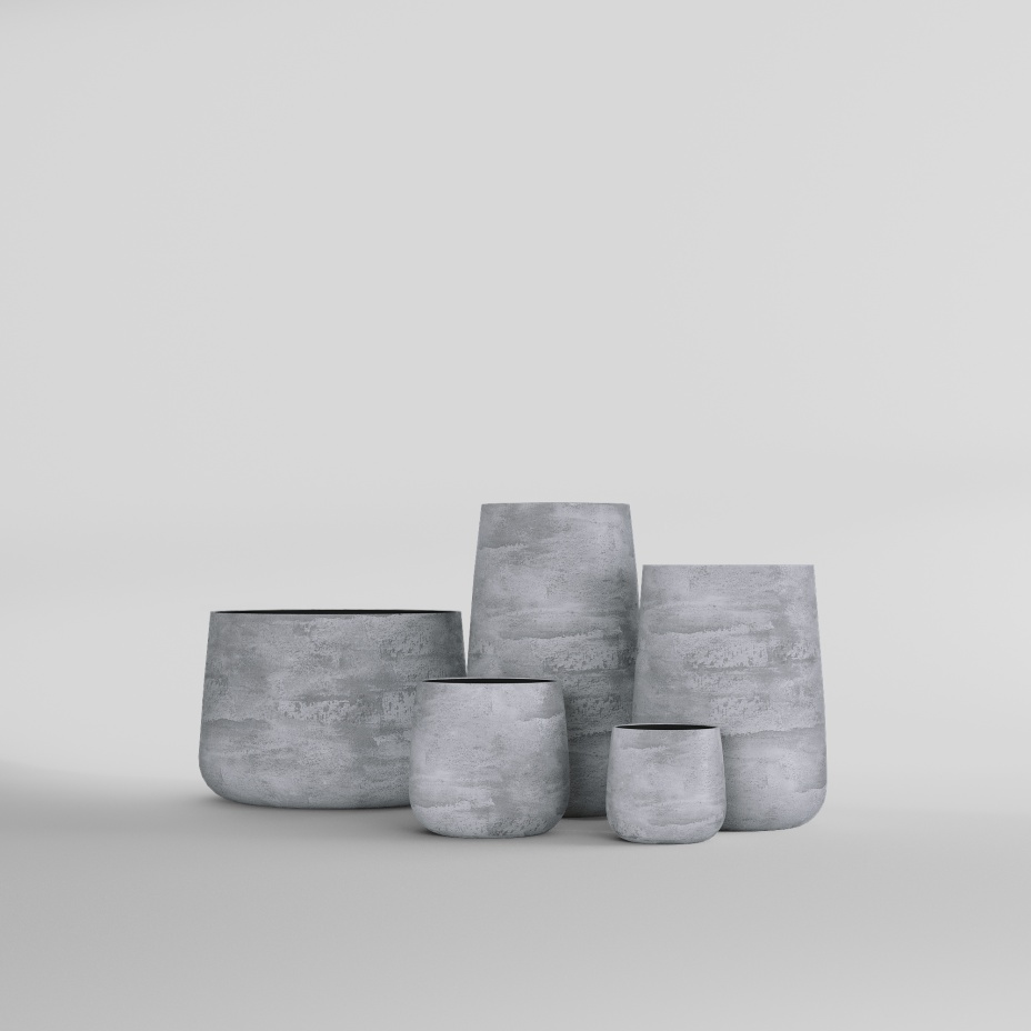 Кашпо CONE (38x41, CONCRETE GREY LIGHT)