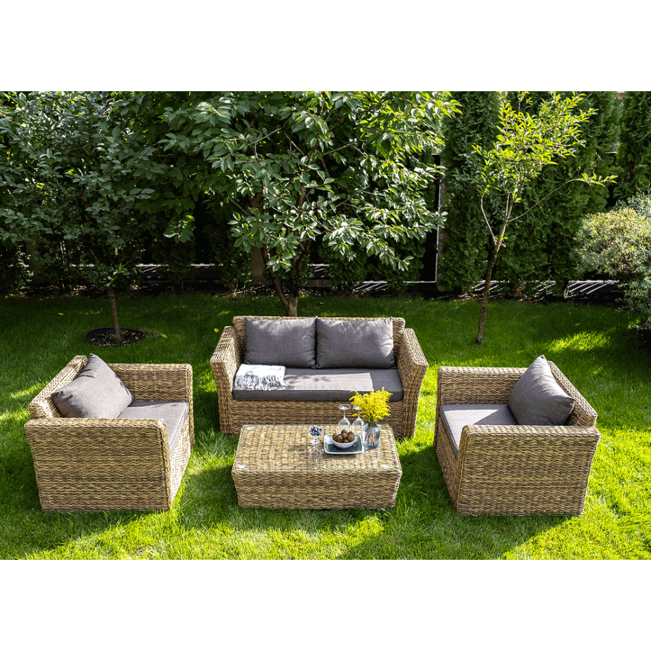 КАПУЧИНО, плетеный журнальный столик (соломенный (гиацинт))