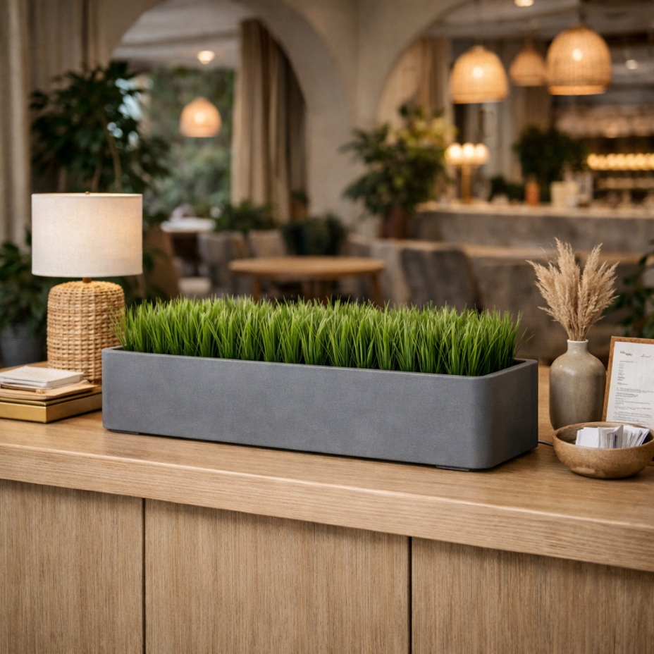 Кашпо CONCRETIKA БАЛКОНЕРА 80x22x18 (АРКТИК ГРЕЙ)