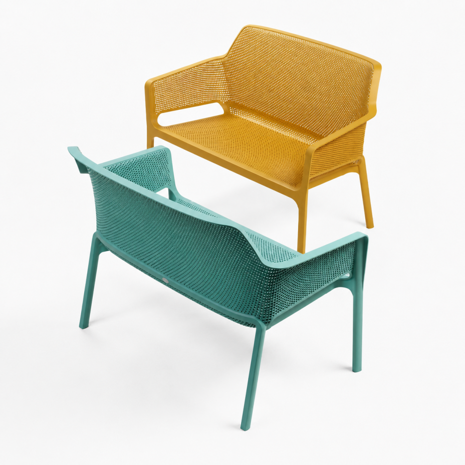 NET BENCH, скамья пластиковая (salice/ива)
