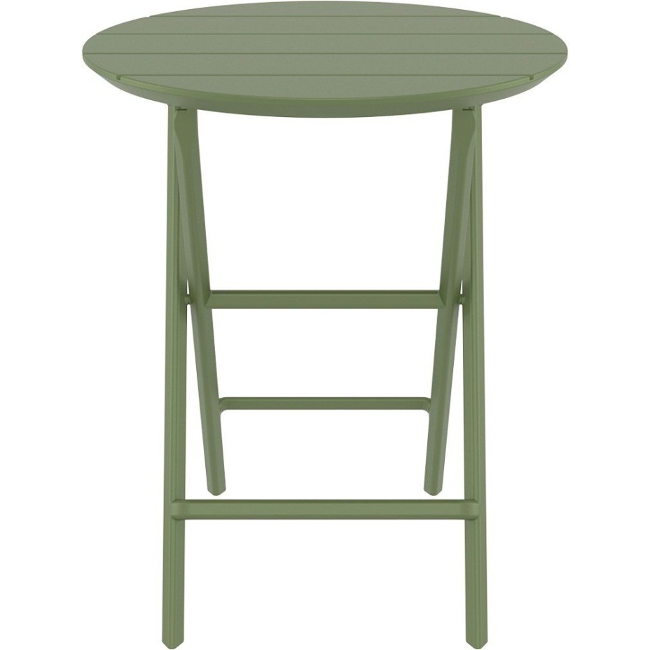 Helen Folding Table Ø60, стол складной круглый (olive green/оливковый)