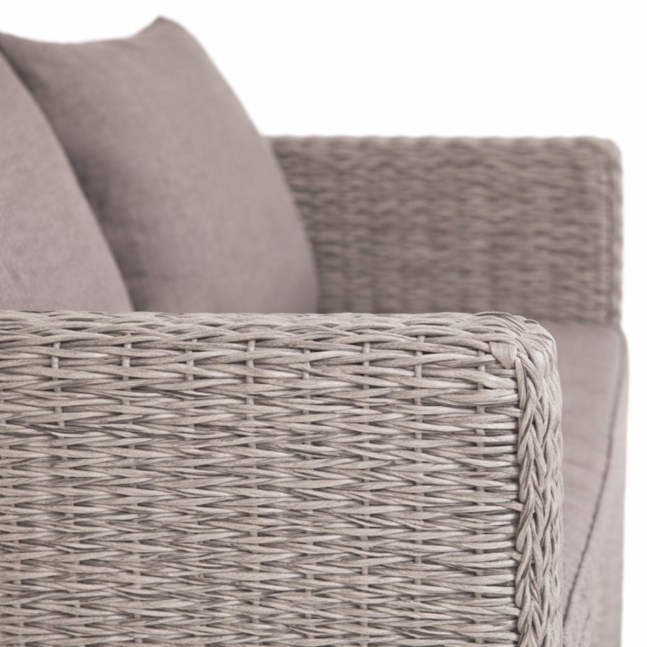 КАПУЧИНО, плетеный диван двухместный (графит (гиацинт))
