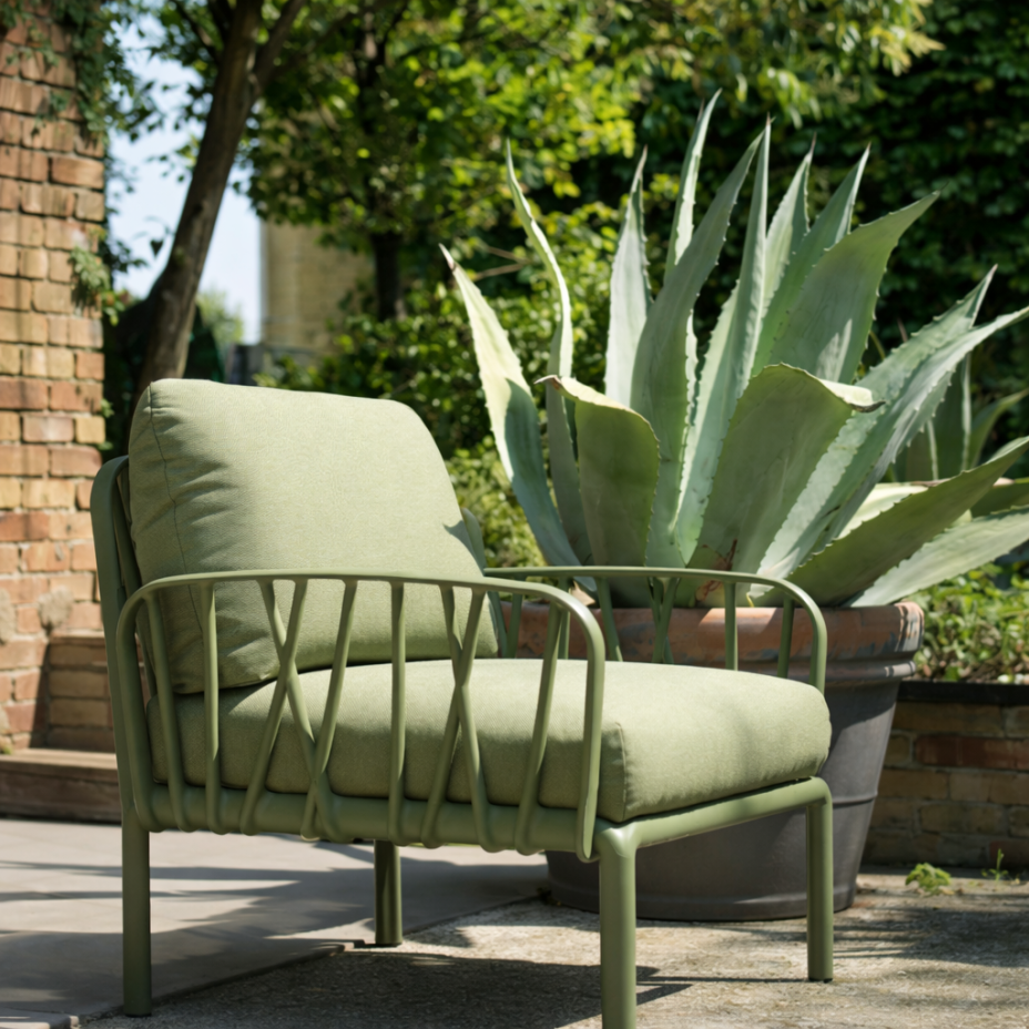 KOMODO POLTRONA, лаунж-кресло (agave/агава, подушка авокадо Sunbrella)