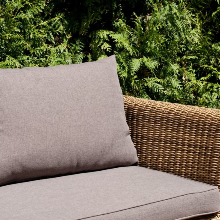 КАПУЧИНО, плетеный диван трехместный (соломенный)