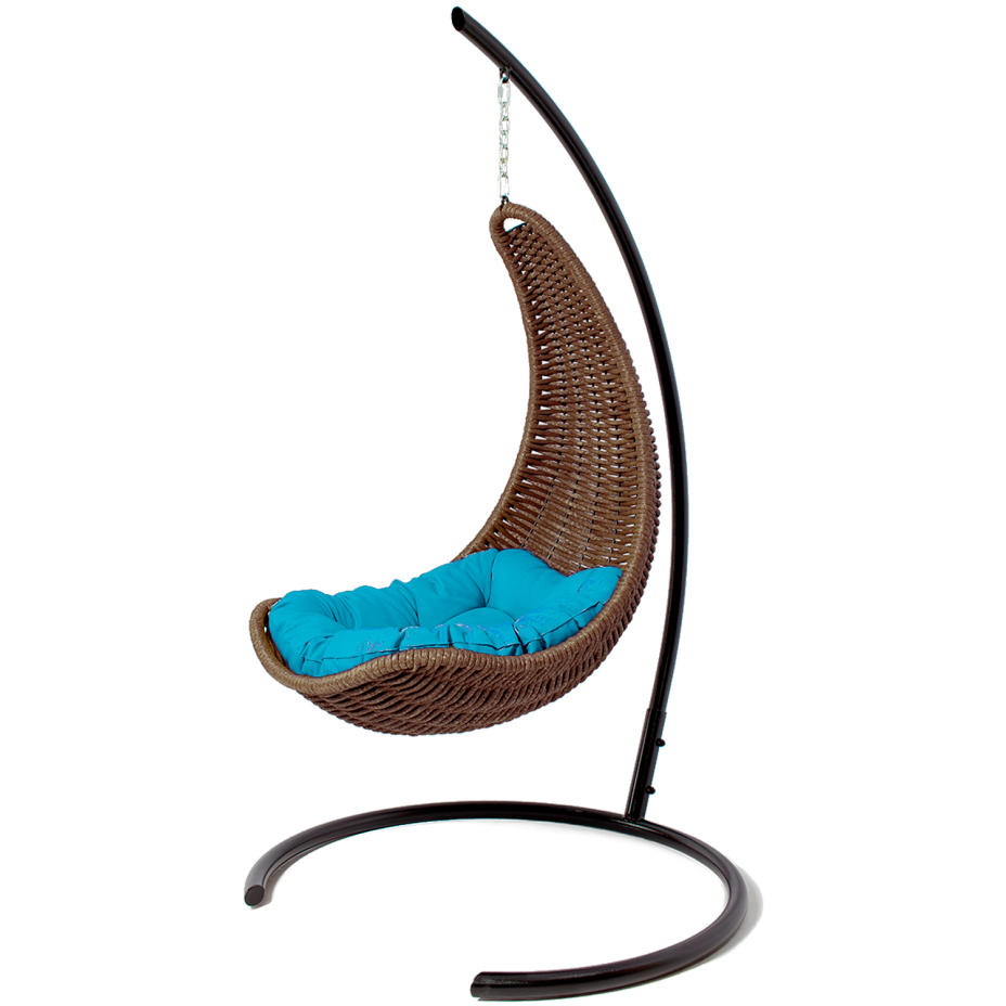 Кресло-гамак подвесное плетеный DeckWOOD (коричневый)
