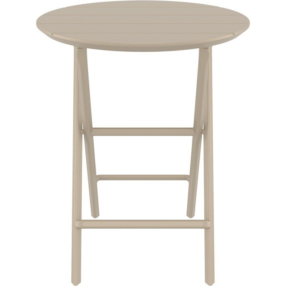 Helen Folding Table Ø60, стол складной круглый (бежевый)