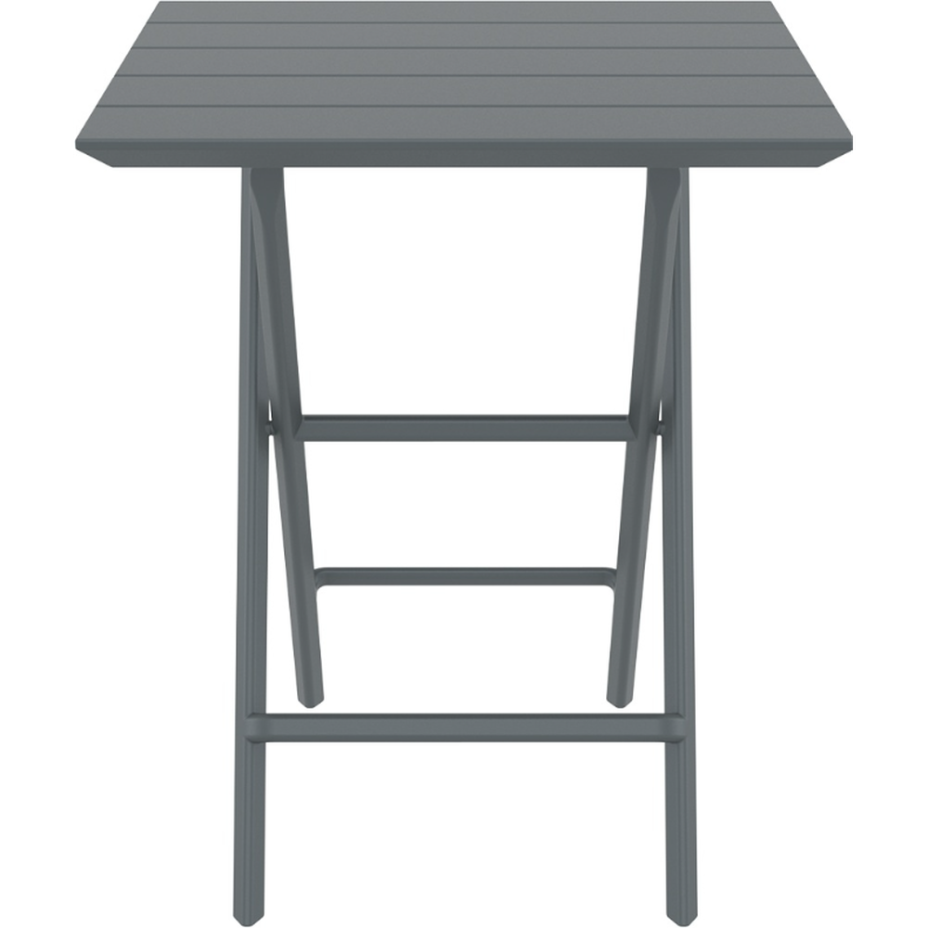 Helen Folding Table 60, стол складной квадратный (темно-серый)