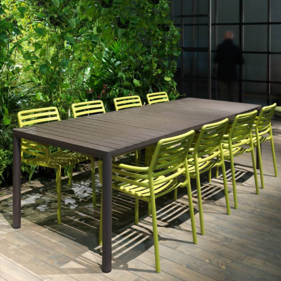 Tevere 210 Extensible, стол металлический раздвижной 211 - 275 см (terra/терра)