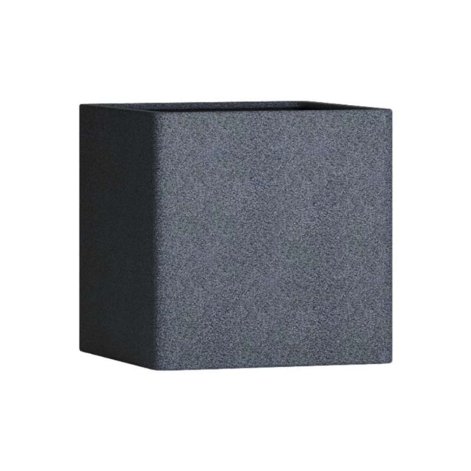 Кашпо CONCRETIKA КВАДРО 40x40x40 (БАЗАЛЬТ)