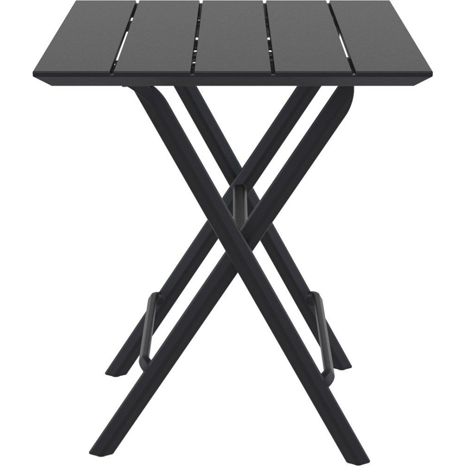 Helen Folding Table 60, стол складной квадратный (черный)