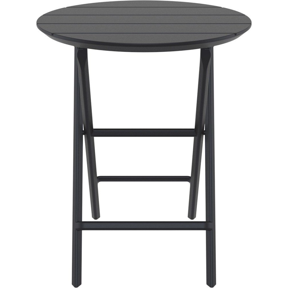 Helen Folding Table Ø60, стол складной круглый (черный)