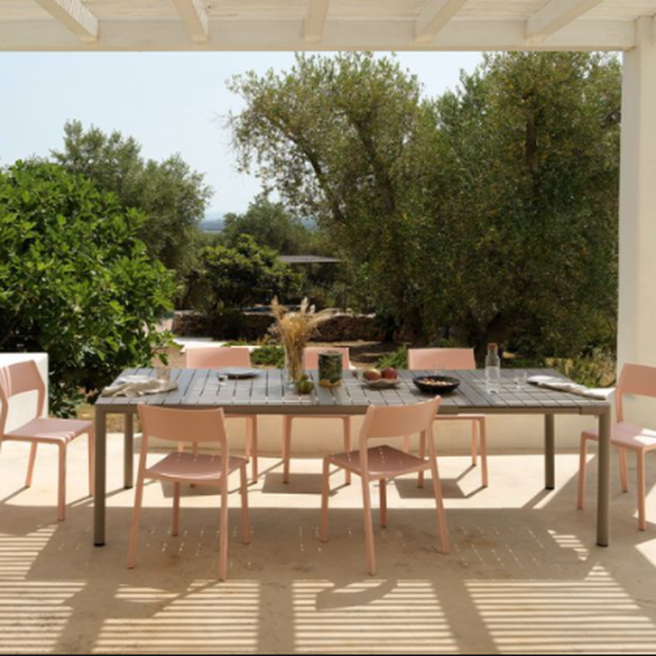 Tevere 210 Extensible, стол металлический раздвижной 211 - 275 см (tortora/тортора)