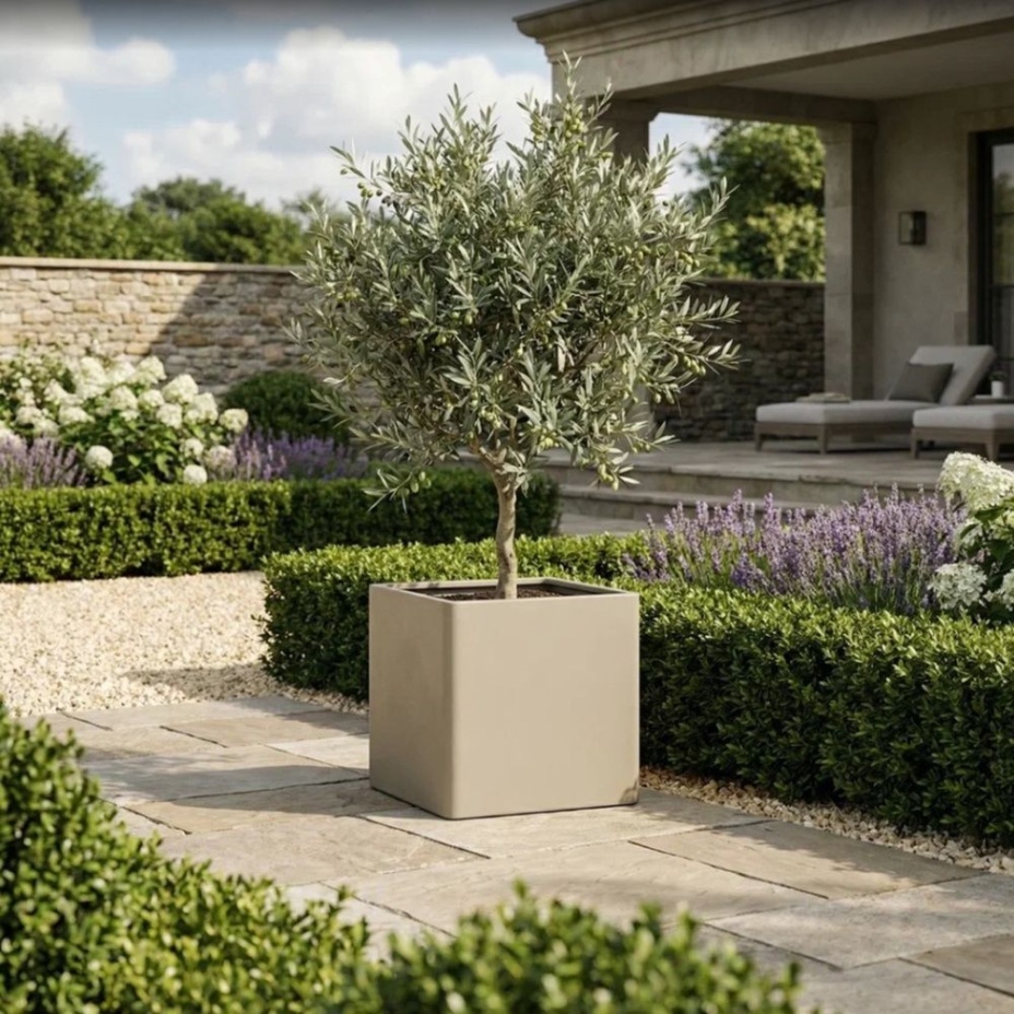 Кашпо CONCRETIKA КВАДРО 40x40x40 (ДЮНА)