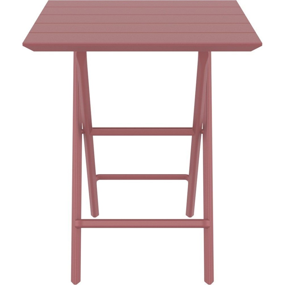 Helen Folding Table 60, стол складной квадратный (marsala/марсала)