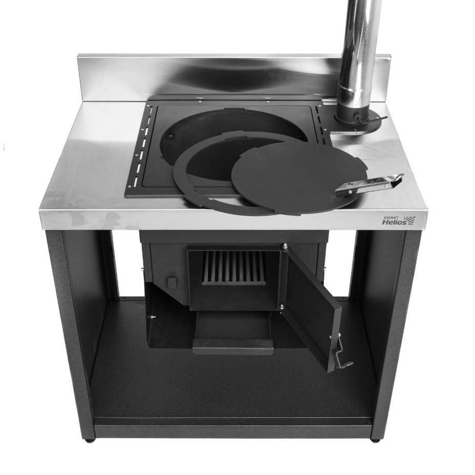 Модуль уличной кухни SMART-900 Печь под казан Helios