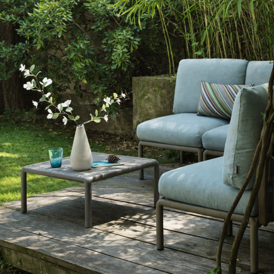 KOMODO POLTRONA, лаунж-кресло (tortora/тортора, подушка лед Sunbrella)