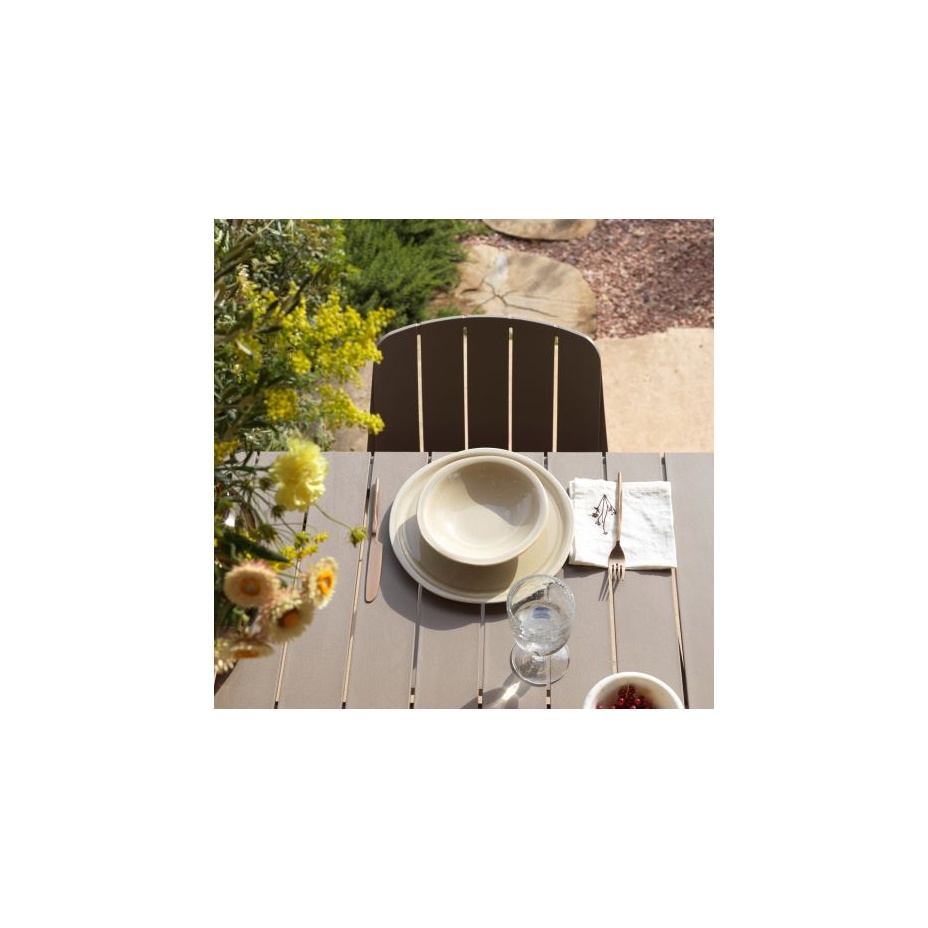 Tevere 147 Extensible, металлический раздвижной стол 147-211 см (tortora/тортора)