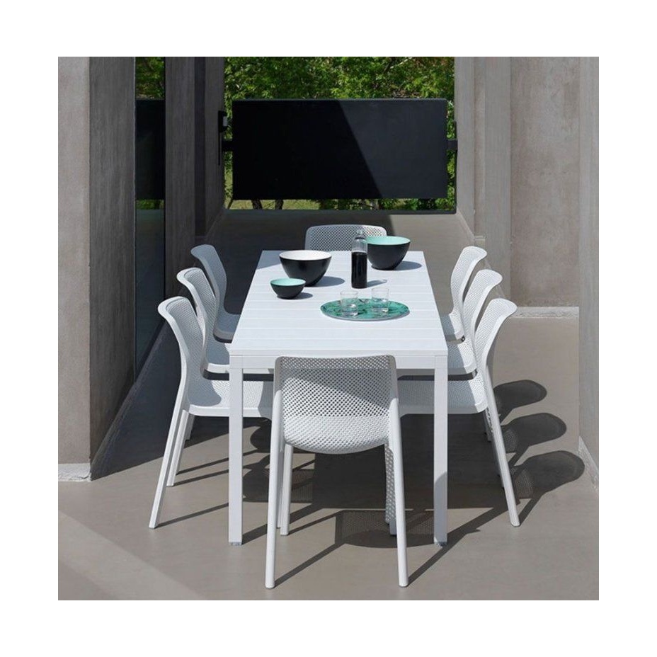 Cube, стол пластиковый обеденный 120x70 см (bianco/белый)