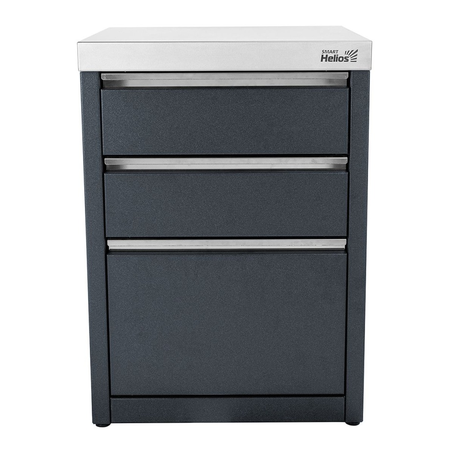 Модуль уличной кухни SMART-600 Стол с тремя ящиками Helios