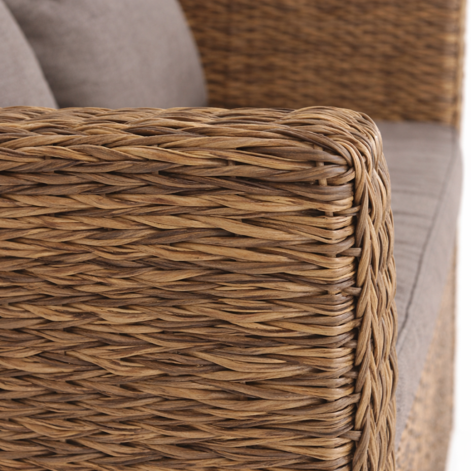 КАПУЧИНО, плетеный диван двухместный (соломенный (гиацинт))