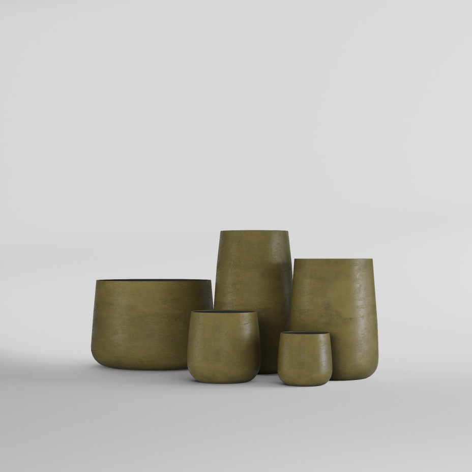 Кашпо CONE (38x41, AVOCADO GREEN)