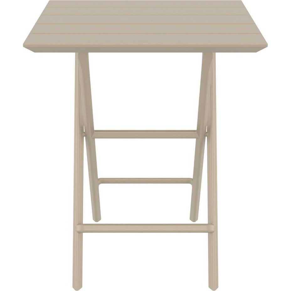 Helen Folding Table 60, стол складной квадратный (бежевый)