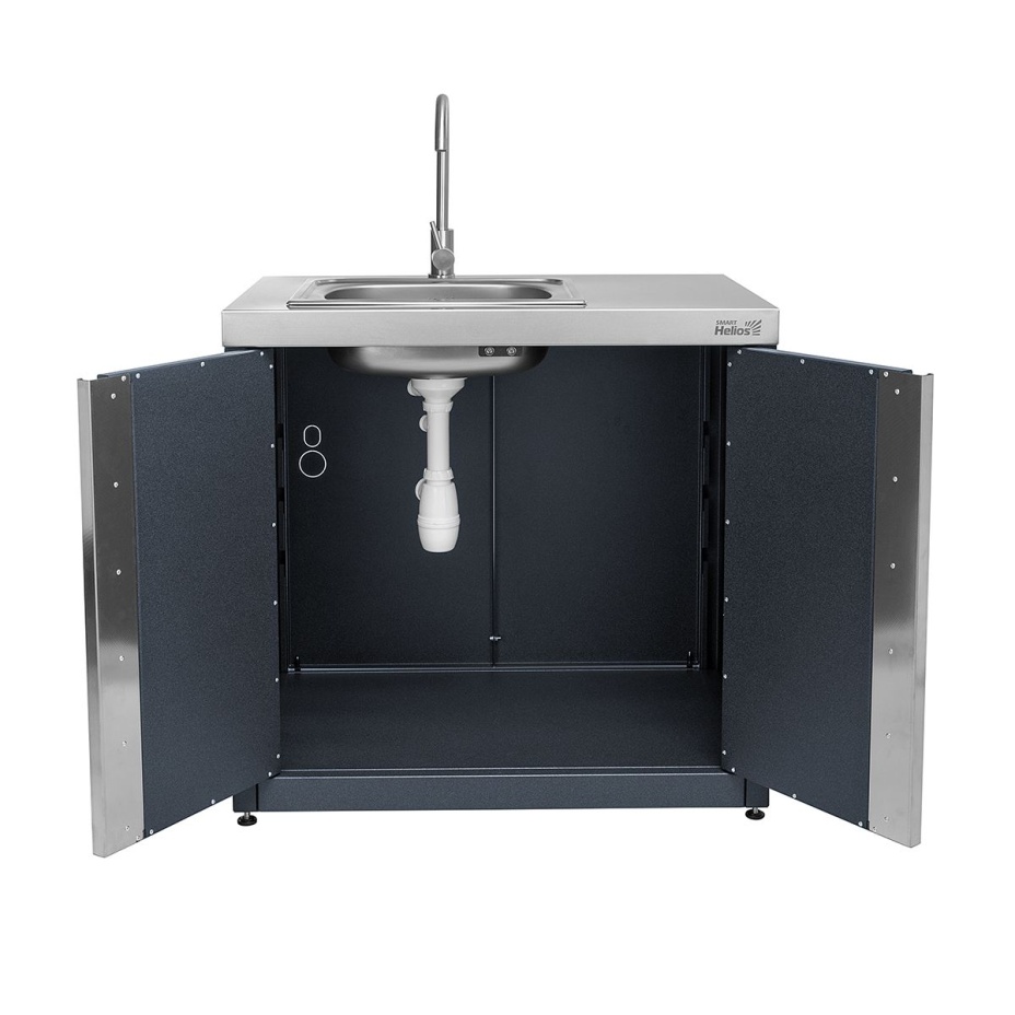 Модуль уличной кухни SMART-900 Шкаф с мойкой Helios