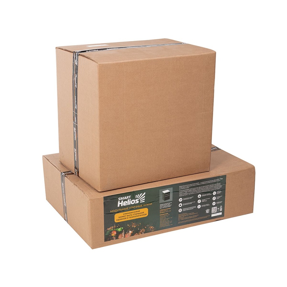 Модуль уличной кухни SMART-600 Стол с тремя ящиками Helios