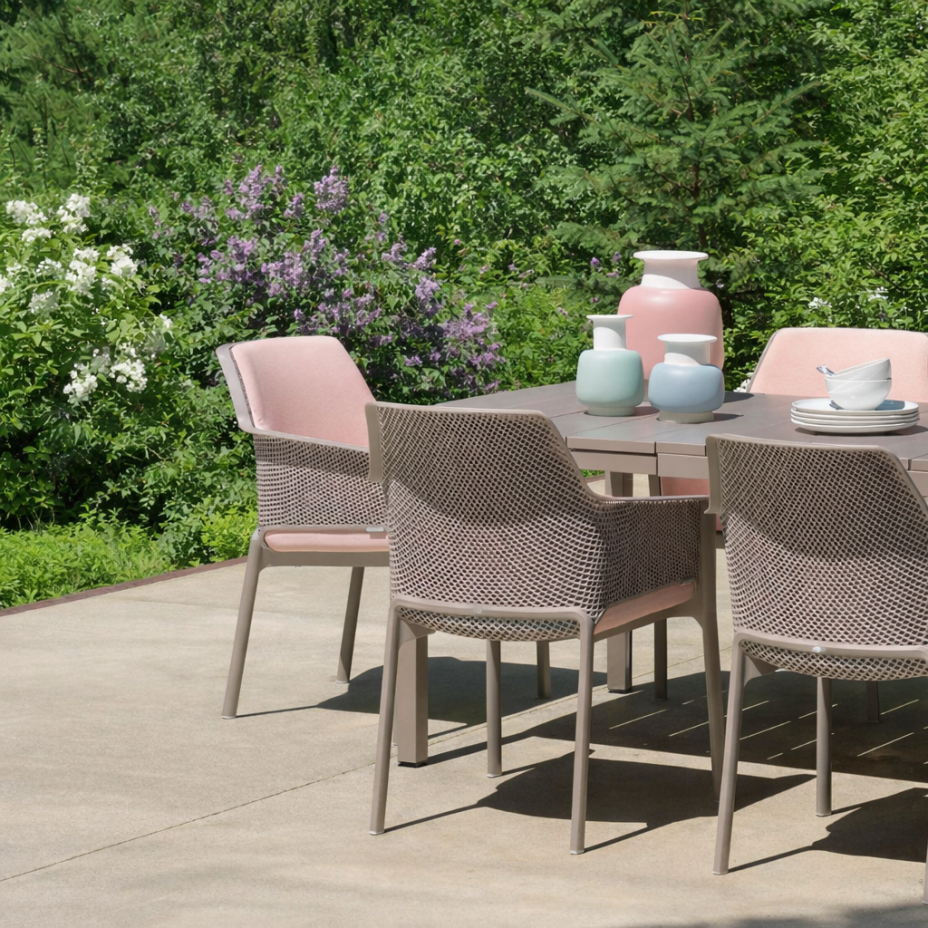 RIO 140 EXTENSIBILE, стол пластиковый раздвижной 140 - 210 см (tortora/тортора)