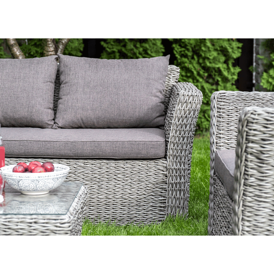 КАПУЧИНО, плетеное кресло (графит (гиацинт))