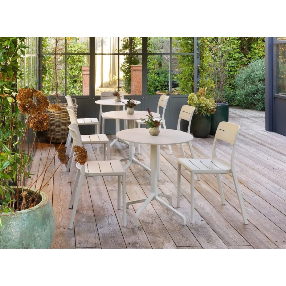 CASSIA BISTROT, стул обеденный пластиковый (corda/бежевый)