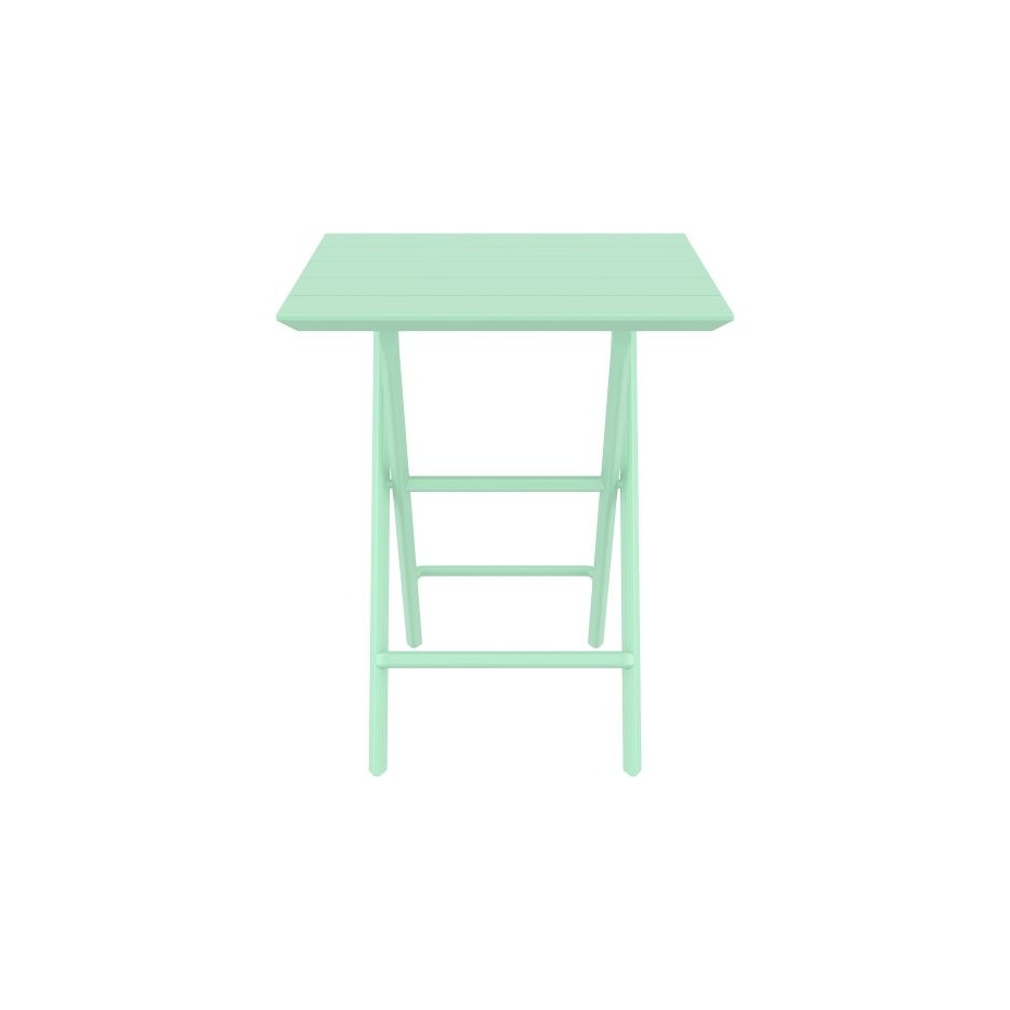 Helen Folding Table 60, стол складной квадратный (опаловый оливковый)