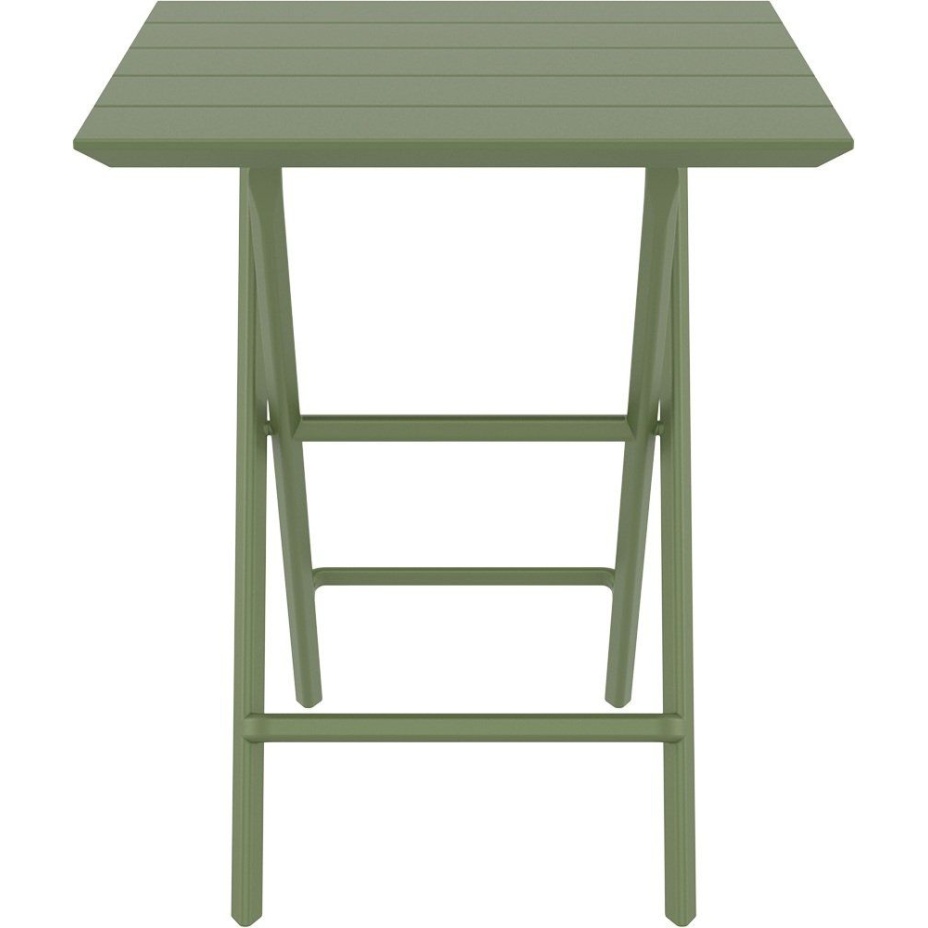 Helen Folding Table 60, стол складной квадратный (olive green/оливковый)