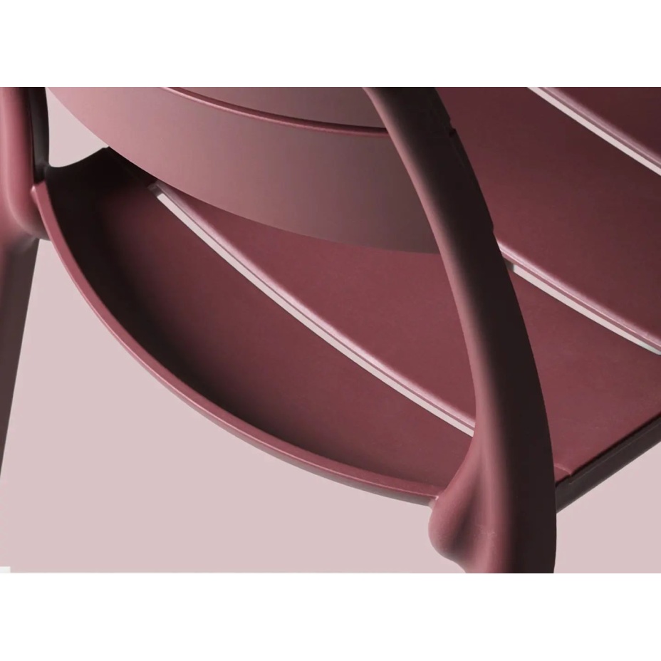 CASSIA BISTROT, стул обеденный пластиковый (borgogna/бургунди)