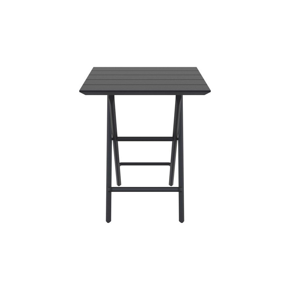Helen Folding Table 60, стол складной квадратный (черный)