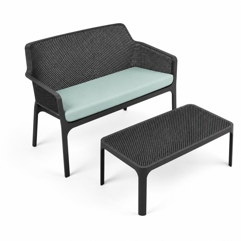 NET BENCH, скамья пластиковая (antracite/антрацит)