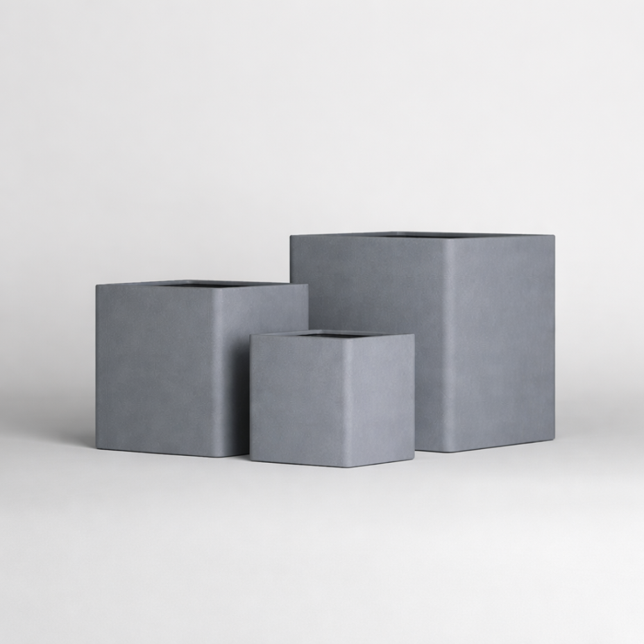 Кашпо CONCRETIKA КВАДРО 40x40x40 (АРКТИК ГРЕЙ)