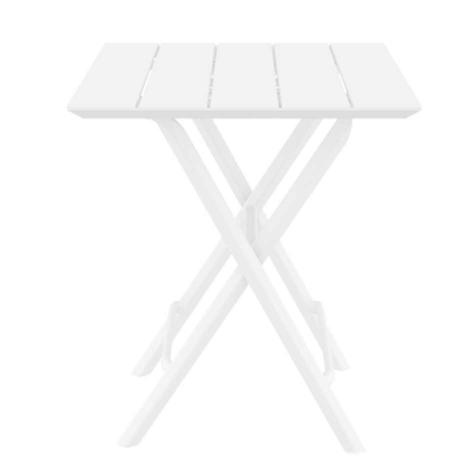 Helen Folding Table 60, стол складной квадратный (белый)