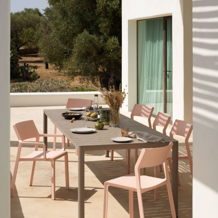 Tevere 210 Extensible, стол металлический раздвижной 211 - 275 см (tortora/тортора)