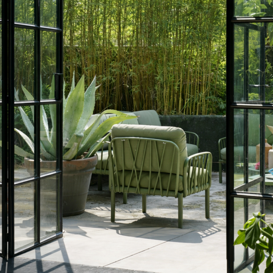 KOMODO POLTRONA, лаунж-кресло (agave/агава, подушка авокадо Sunbrella)