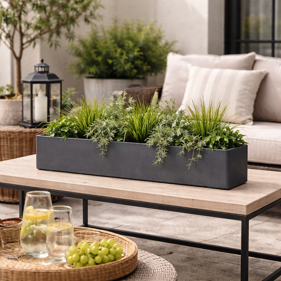 Кашпо CONCRETIKA БАЛКОНЕРА 80x22x18 (МАРЕНГО)