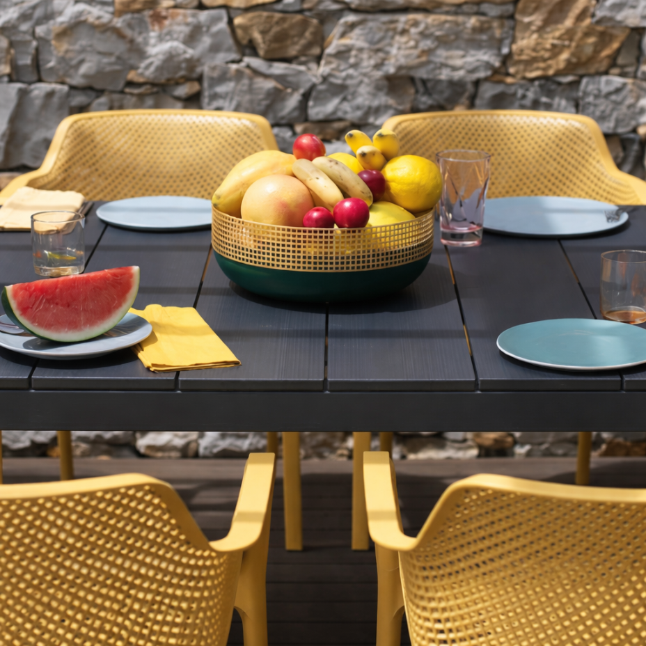 RIO ALU 210 EXTENSIBILE, стол металлический раздвижной 210 - 280 см (antracite/антрацит)