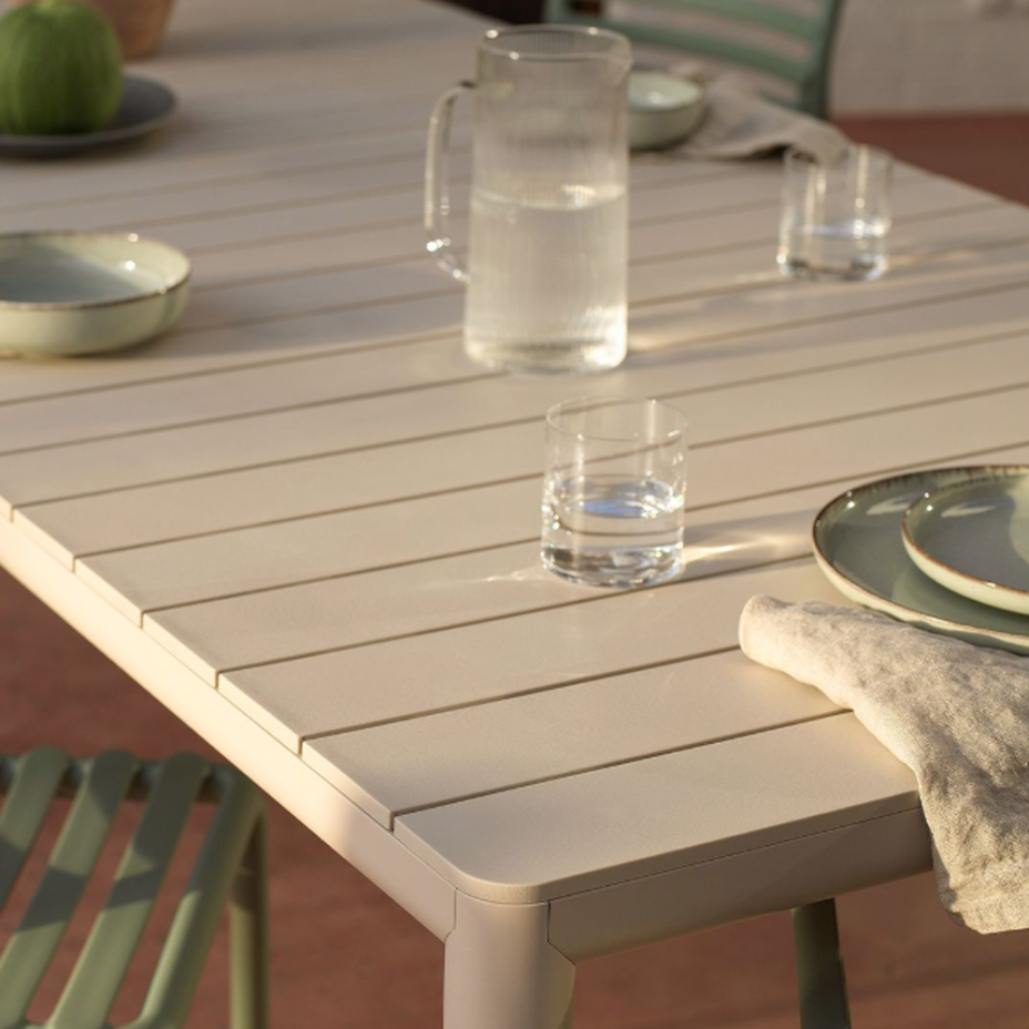 Tevere 210 Extensible, стол металлический раздвижной 211 - 275 см (corda/бежевый)