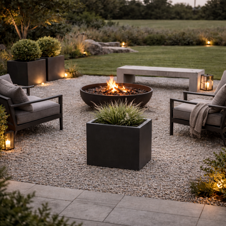 Кашпо CONCRETIKA КВАДРО 50x50x50 (МАРЕНГО)