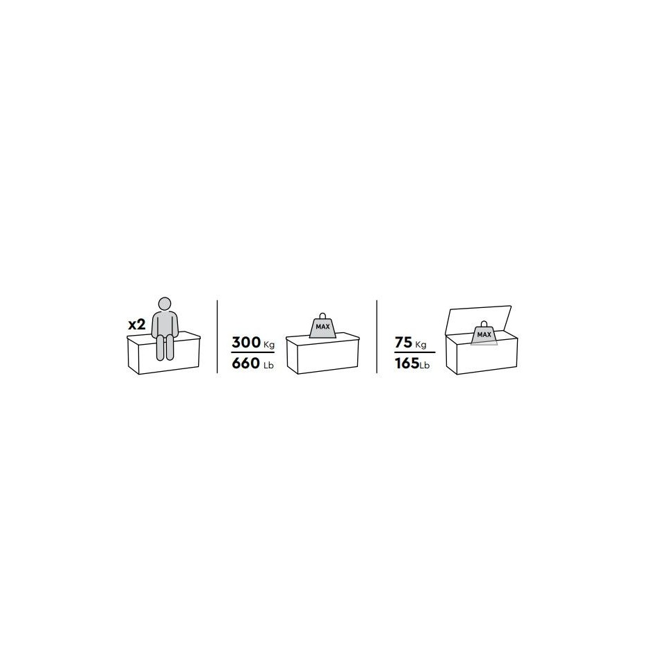 Сундук Кортина (Cortina box 380L) 380л( графит) (графит)