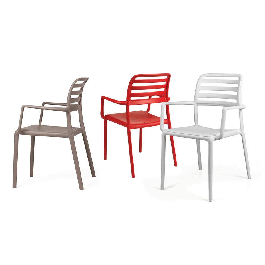 COSTA, кресло пластиковое (rosso/красный)