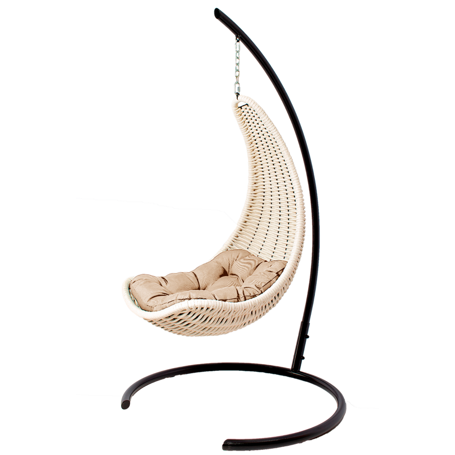 Кресло-гамак подвесное плетеный DeckWOOD (белый)